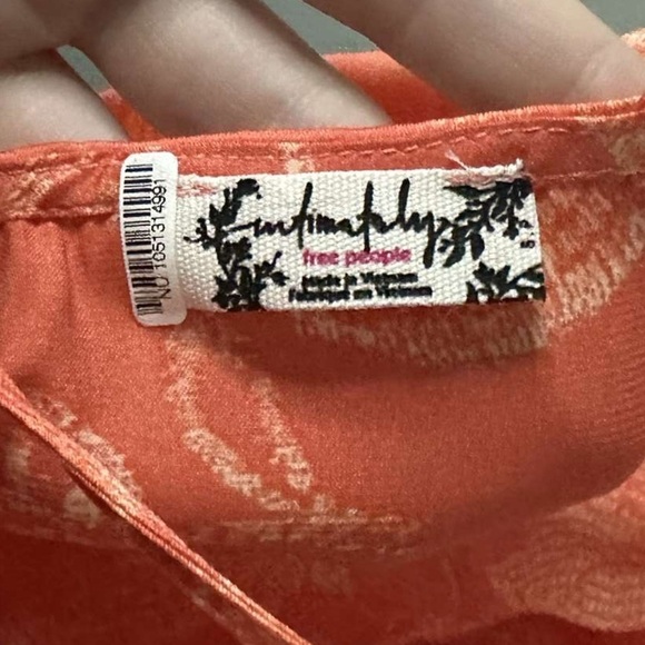Intimately Free People-Off the Coast Cami-orange EUC size Small - Picture 8 of 12